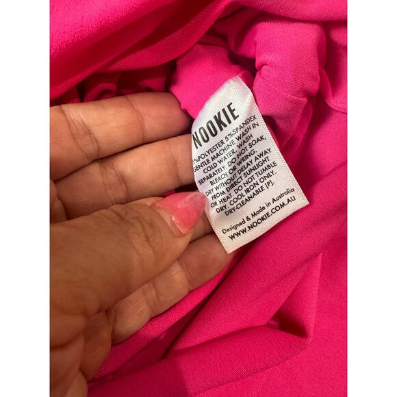 Nookie mini bodycon Envy Neon Pink Mini Dress size XL - Picture 13 of 14